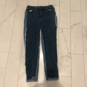 Nasty gal two toned jeans